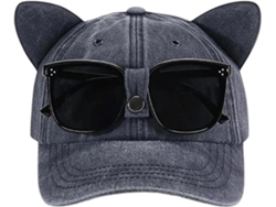 Gorro de dibujos animados SFUSHOS con orejas de gatito, para adultos, diversión garantizada.
