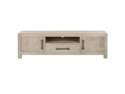 Mueble Tv Madera De Hevea Metal 160x40x46,5cm