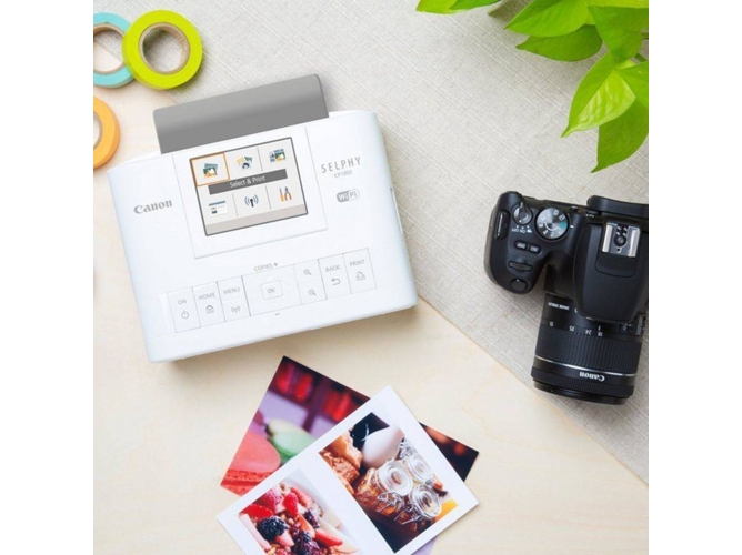 Impresora Portátil CANON Selphy CP1300 Blanco (Fotografía - Wi-Fi) — Resolución: 300 x 300 ppp | Velocidad de impresión: 47 seg