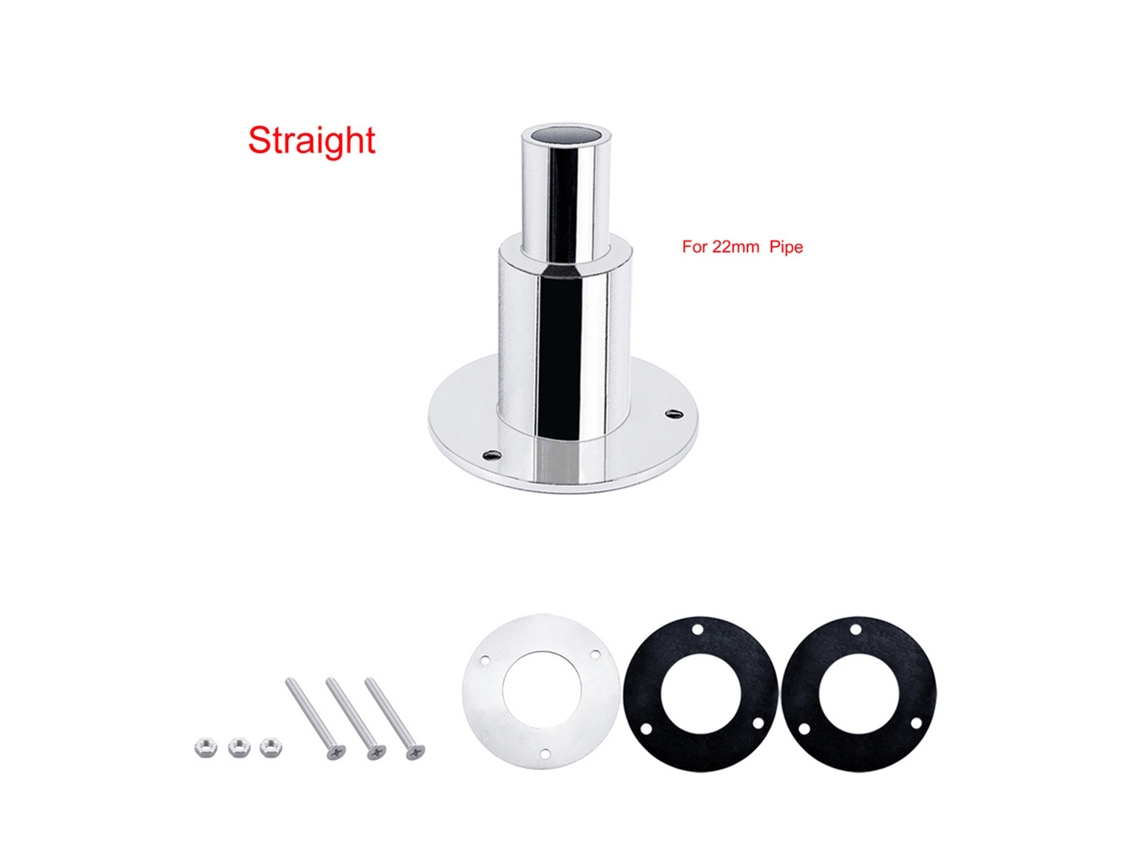 Conector De Escape Para Casco Con Tubo De 22 Mm En Acero Inoxidable 316 Para Calentadores Diésel Y Aplicaciones Marinas.
