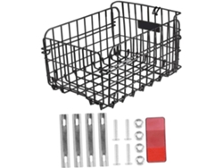 Cesta Trasera Plegable De Metal Para Bicicleta Con Portacargas Desmontable
