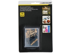 DUNLOP Kit Adaptador Válvula Bicicleta 14 Piezas Amarillo Adulto Unisex