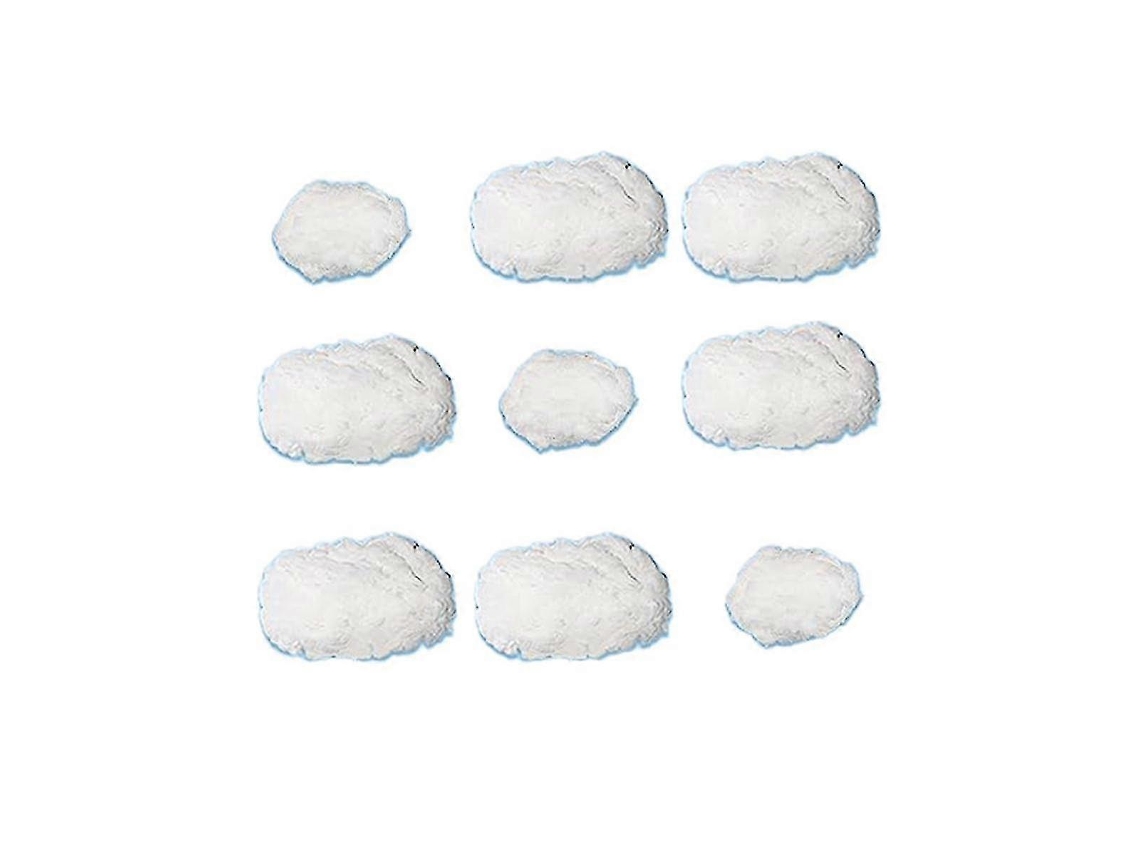 9 piezas de adornos colgantes de techo con forma de nube de algodón en 3D