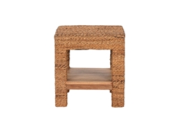 Mesita Auxiliar Fibra Teca Natural 40x40x40cm