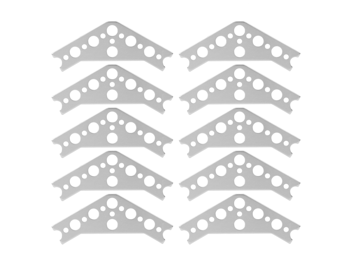 10 Piezas De Collarín De Aluminio 7005 De 120 Grados Para Conexión Robótica Tetrix Prime