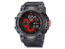 Reloj deportivo impermeable con doble pantalla luminosa, reloj electrónico multifuncional para estudiantes MDUG (gris)