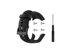 Correa de silicona para Suunto 5 con destornillador, negra, Siurn