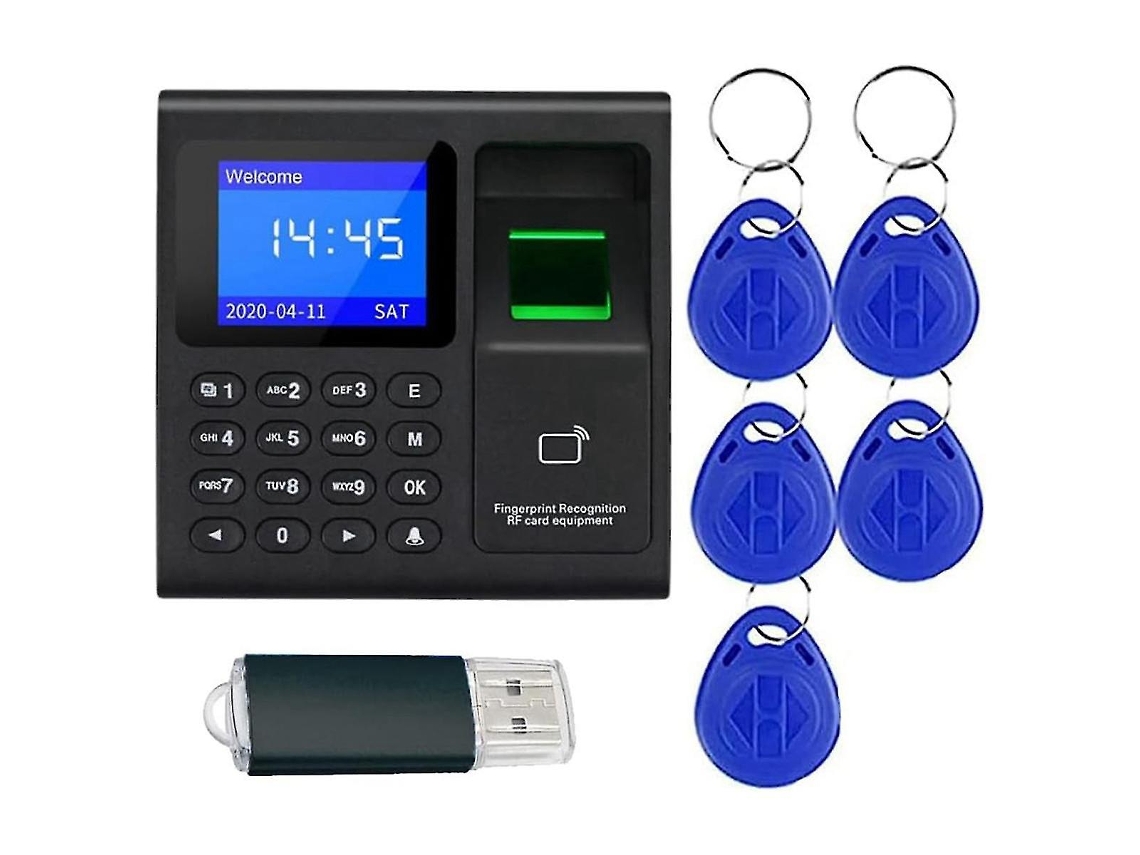 Máquina digital de control de tiempo y asistencia con contraseña y RFID para empleados C10