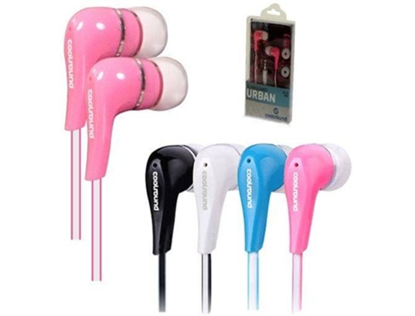Auriculares con Cable COOLSOUND Urban (In Ear - Rosa)