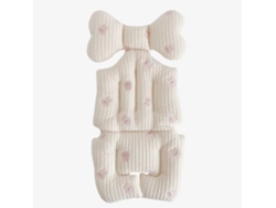 Cojín Para Asiento De Cochecito, Cojín Para Asiento De Coche De Bebé De Doble Cara, Transpirable Y Suave (cabeza De Conejo) Cuich