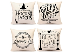 2026-funda De Almohada Halloween 45x45cm 4 Piezas Fundas De Almohada Otoño Para Sofá Hogar