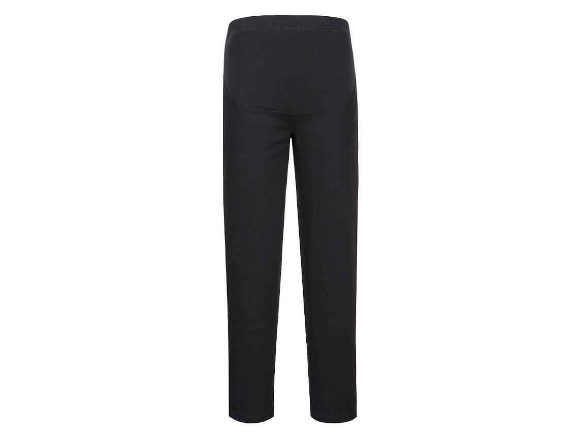 Pantalones premamá elásticos: comodidad y estilo para uniformes - Negro / XXL