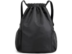 Bolsa Deportiva Impermeable Con Bolsillo Interior Con Cremallera, Estilo Hipster, Forrada Con Cordón Ajustable.