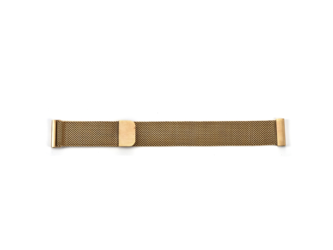 Brazalete De Reloj De Acero Inoxidable Con Cierre Magnético De 20 Mm, Color Dorado, De Alta Calidad.