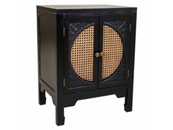 Mesita de Noche WANDERLUST DECO (Mdf - Negro - 50 x 36 x 65 cm)