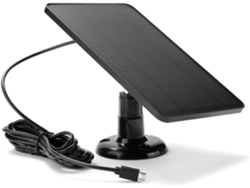 Panel Solar De Plástico Negro De 4w Y 5v Para Cámara De Seguridad, Carga Usb, Cctv Para Exteriores.