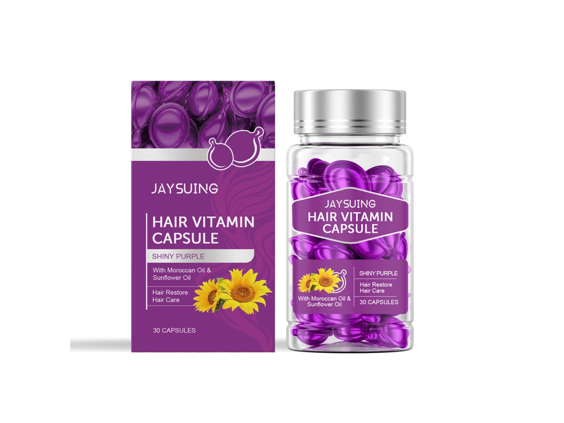 Cápsulas de tratamiento con aceite capilar morado Worten