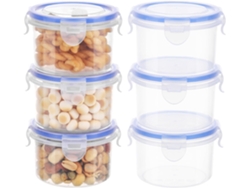 300ml Recipientes Plástico Anti-fugas Con Tapa, Apilables, Para Comida