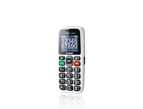 BRONDI Amico Unico 4 57 Cm 1.8' Negro Blanco Teléfono Básico