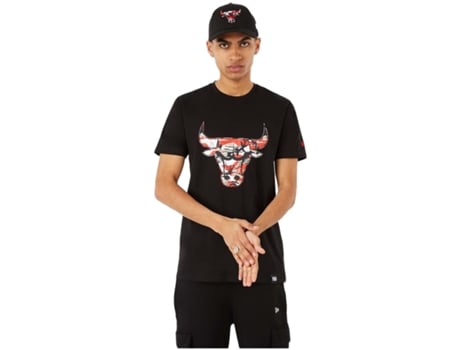 Camiseta de Hombre NEW ERA Corta Nba Seasonal Infill Negro (S)