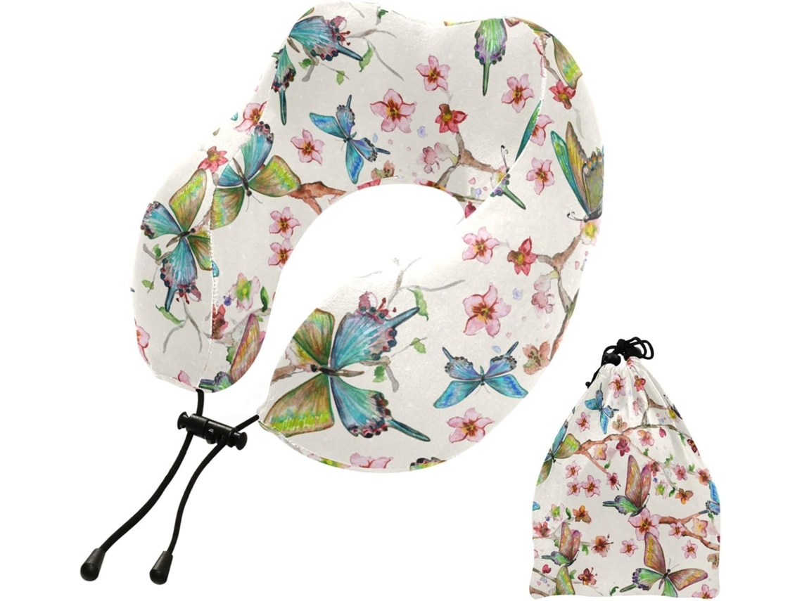 Almohada Viaje Dormir Aviones Espuma Viscoelástica Poliéster Viscoelástica. Fácilmente Soporte Fácil