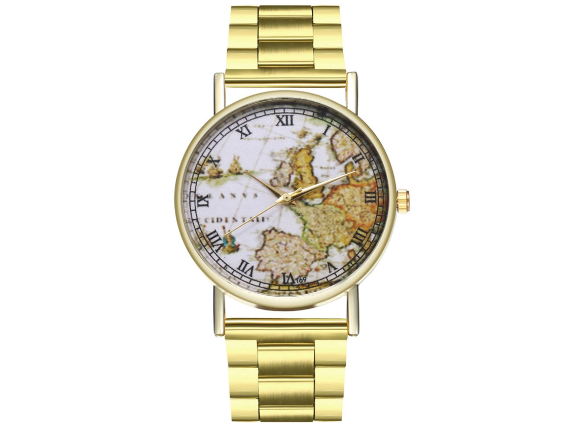 Reloj De Pulsera De Cuarzo Unisex Con Correa De Acero Zhoulianfa Clásico Moderno