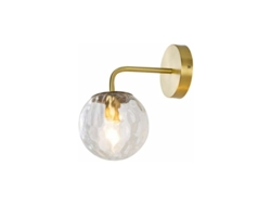 Aplique De Pared Moderno Estilo Nórdico Con Esfera Cristal Soporte Metal Latón: Sencilla Para Salón, Dormitorio, Pasillo Restaurante.