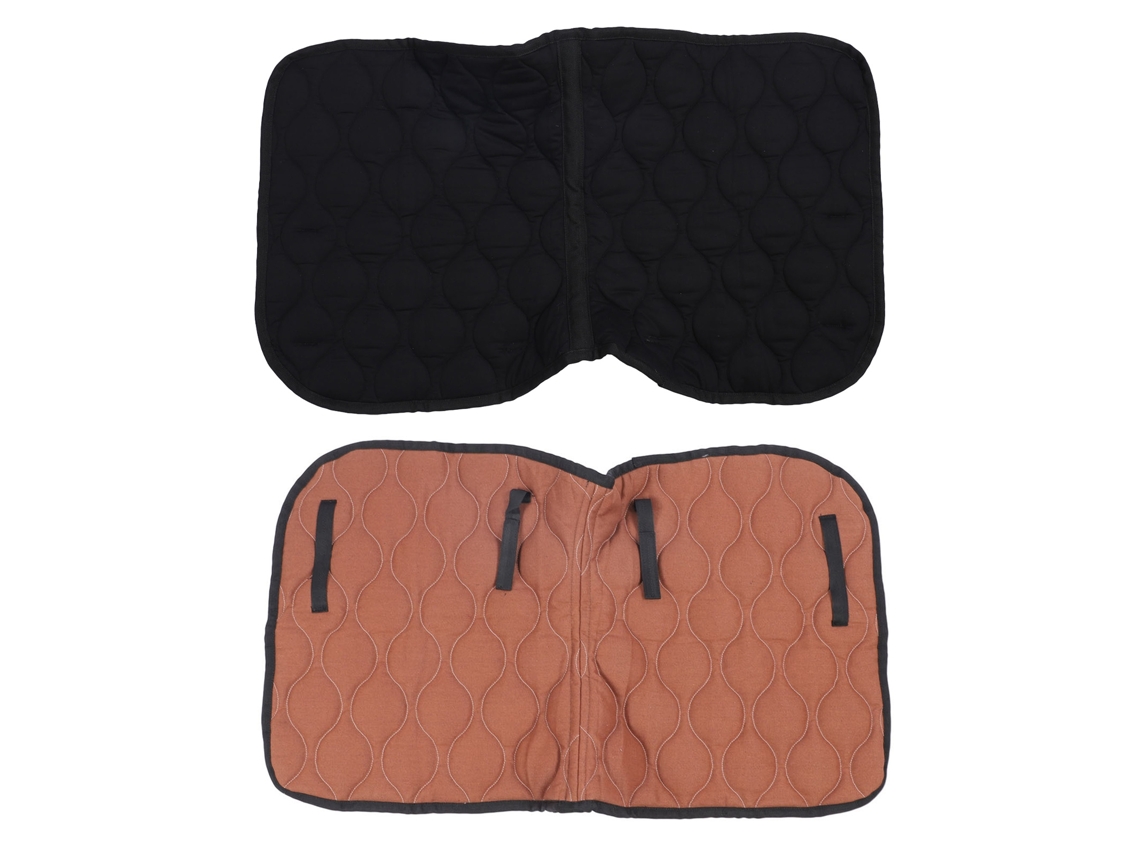 Manta Para Silla De Montar Cómoda Y Transpirable, Equipo De Equitación, Entrenamiento, Salto, Marrón Y Negro.