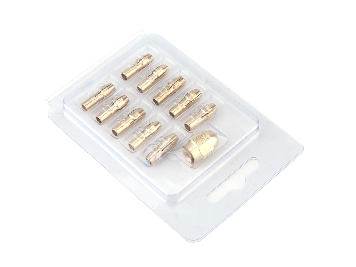 Juego De 11 Pinzas De Cobre De 4 Mordazas Para Herramientas Rotativas Eléctricas (tamaño Mínimo: 0,5-3,2 Mm)