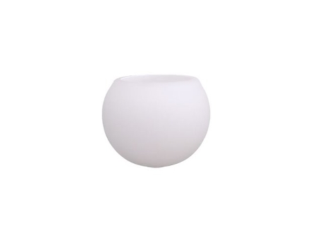 Tulipa Cristal Mini Opal Blanco Mate Bola 4 5X3 5 Cm LTDE