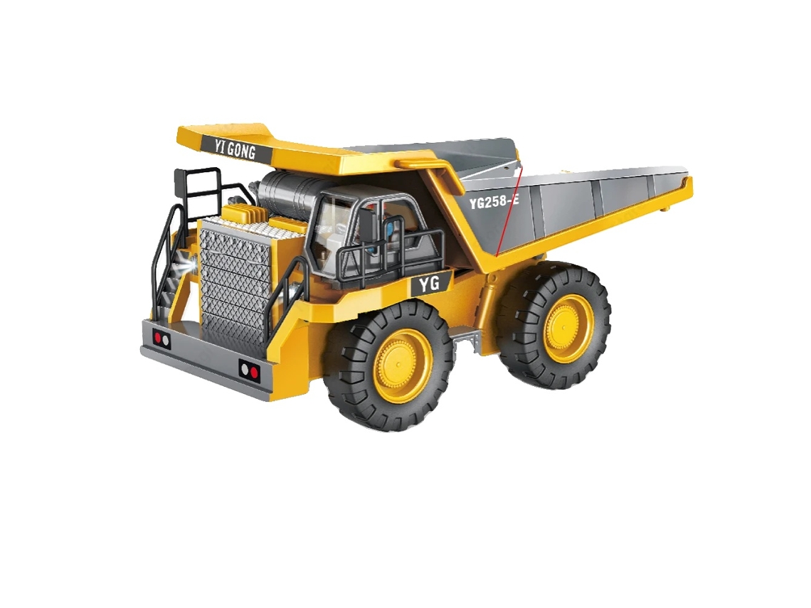 Excavadora de control remoto, 2 baterías de litio incluidas, control de 9 canales, camión volquete de 9 canales 2b OEM