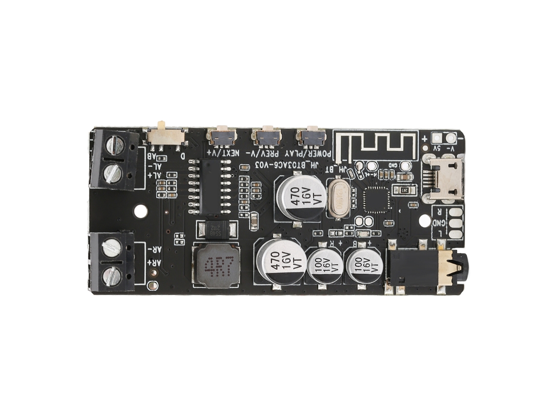 Módulo Receptor Bluetooth 5.0 Para Armar Uno Mismo, Amplificador Estéreo De 2x5w Con Conector Para Auriculares De 3,5 Mm.