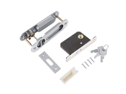 Cerradura Antirrobo Para Puertas Correderas Con Llaves Para Puertas De Granero, Muebles De Madera, Plata.
