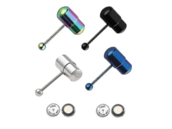 Barra Vibratoria Para La Lengua, Acero Inoxidable, Diseño Moderno, Joyería Corporal Para Piercings.