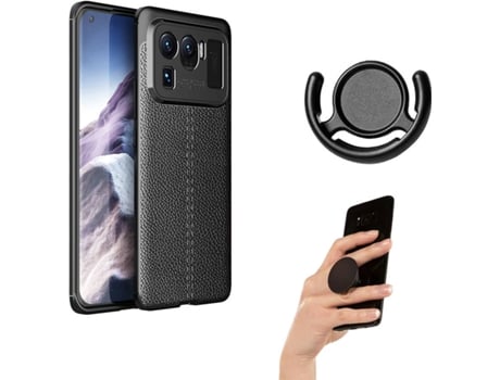 Carcasa Xiaomi Mi 11 Ultra PHONESHIELD Rugged Carbon y Soporte Multifunción Negro