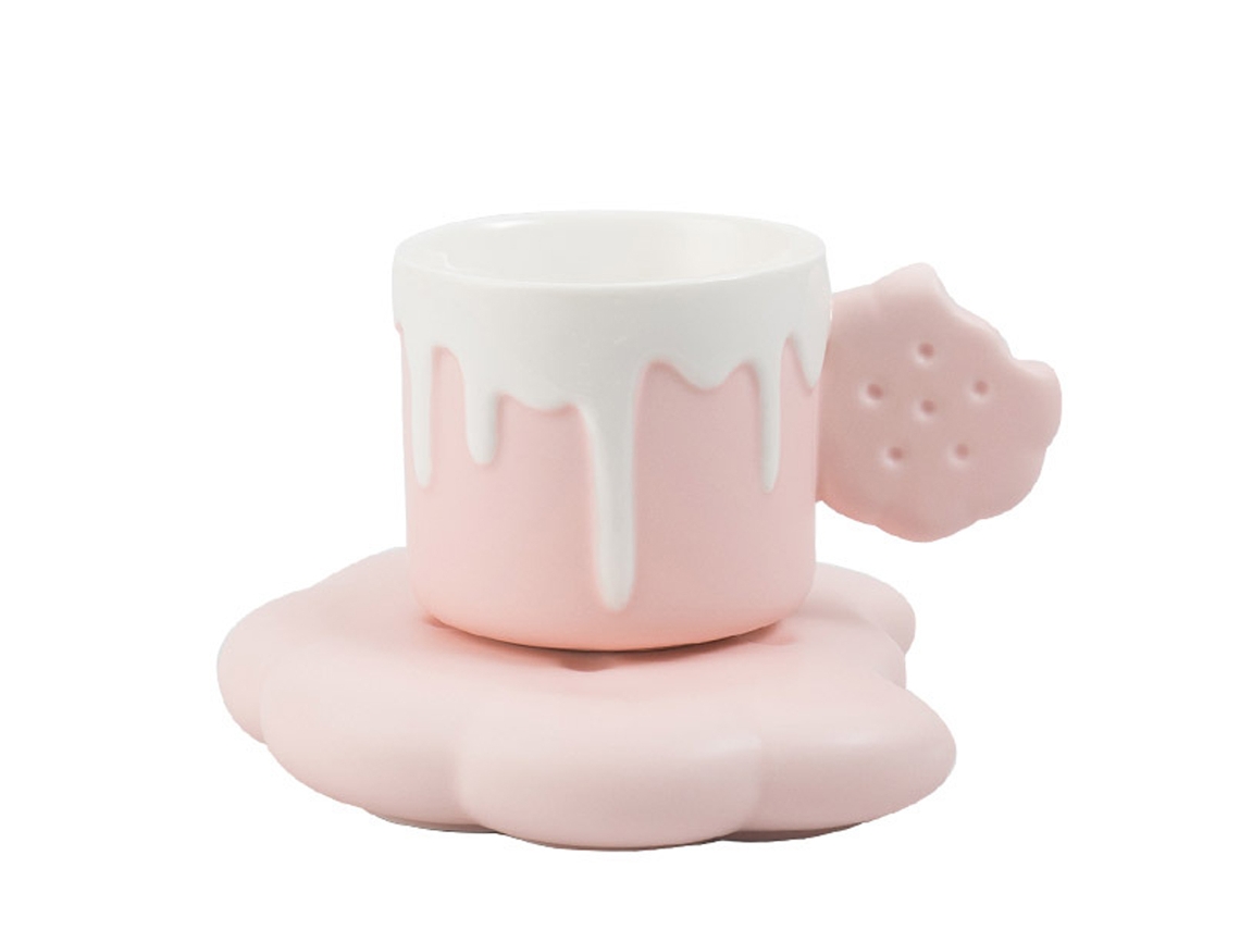 Juego de creativas tazas de café con forma de galleta, de 220 ml, ideales para té, leche o café con leche. RNEMITERY
