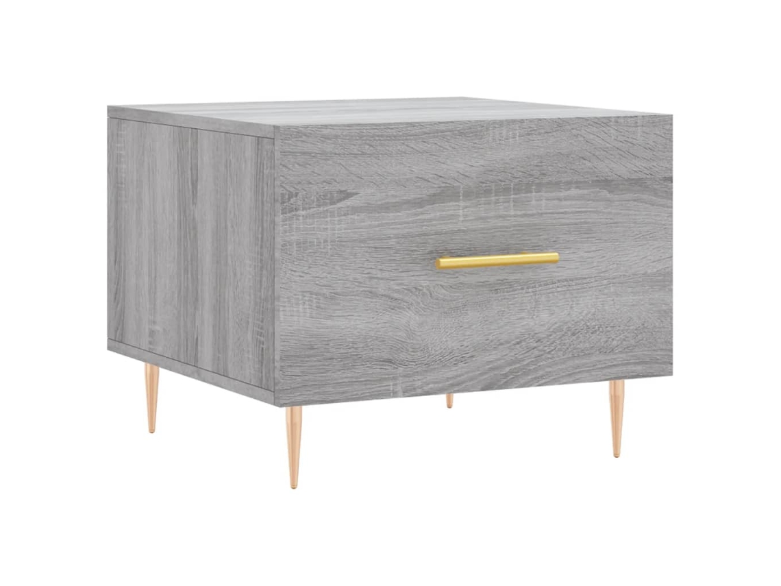 Maison Exclusive - Mesa De Centro Madera Contrachapada Gris Sonoma 50x50x40 Cm
