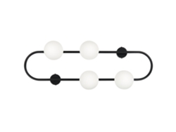 Lámpara de pared BELIANI Yango de Hierro Negro 16x3x70