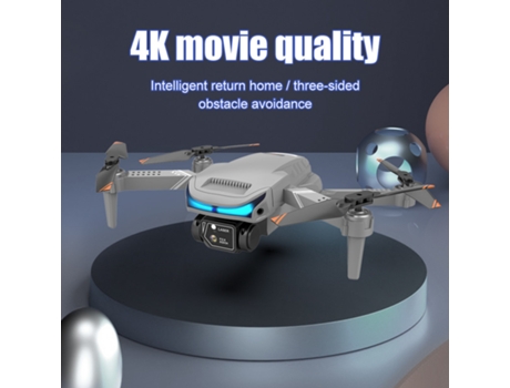 Mini dron plegable XT9 con cámara 4K HD (1 batería - Duración de la batería: 15 min - Negro)