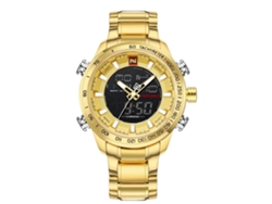Reloj Deportivo Para Hombre, Resistente Al Agua Hasta 30 M, Con Movimiento Electrónico - Dorado
