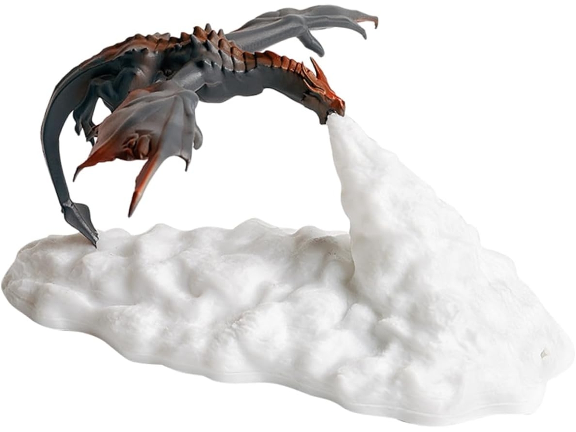 Lámpara De Mesa 3d Nocturna, Criatura Mítica, Led Recargable, Lámpara Decorativa 3d Con Luz Suave.