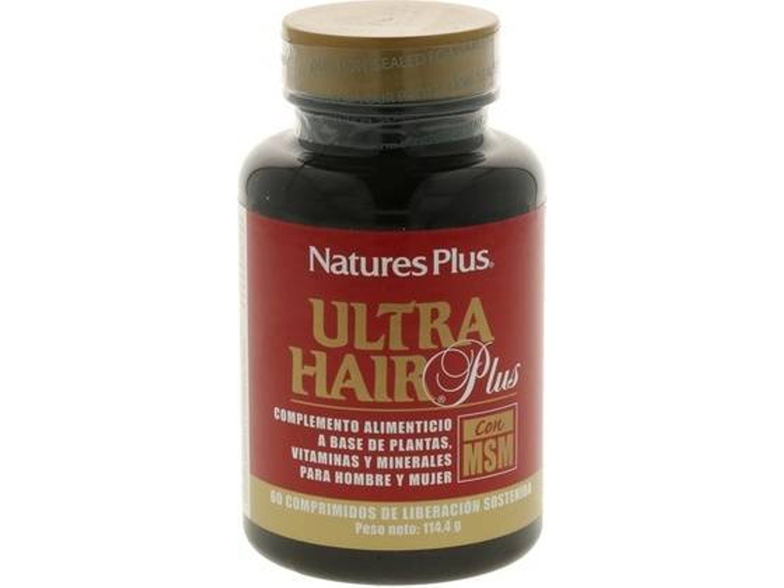 Complemento Alimentar NATURES PLUS Ultra Hair Plus Com Msm (60 comprimidos)