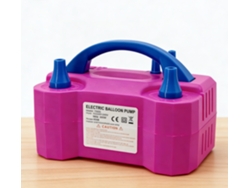 Inflador/bomba De Aire Eléctrico Portátil Para Globos Con Doble Boquilla, Color Rojo Rosado, 220 V, 600 W, Para Decoración De Fiestas.
