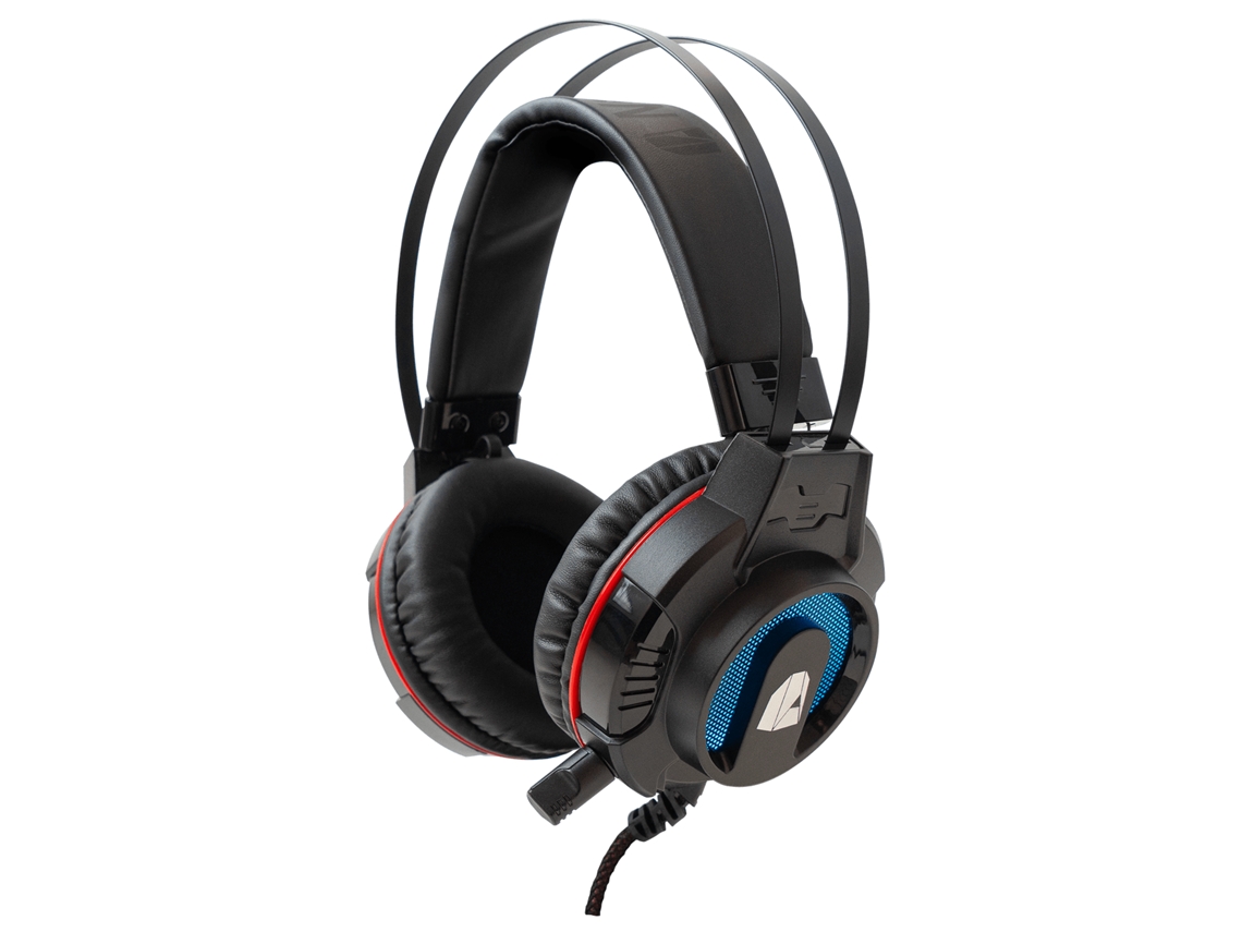 Auriculares Gaming NITROPC Nh1000 (Over Ear - Microfóno - Negro)