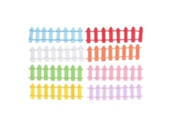 8pcs Cerca Jardim Miniatura 1:12 Madeira Durável Cores Vibrantes Para Casinha De Bonecas Diy