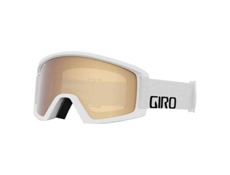 Máscara GIRO Máscara Esqui Semi Branco Amber Gold/CAT2+Yellow/CAT0