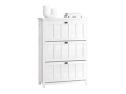 SOBUY FSR162-W Zapatero Con 3 Solapas Blanco 80 X 30 X 111 Cm