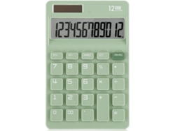 Calculadora de escritorio para uso doméstico y de oficina, color verde. Sfushos