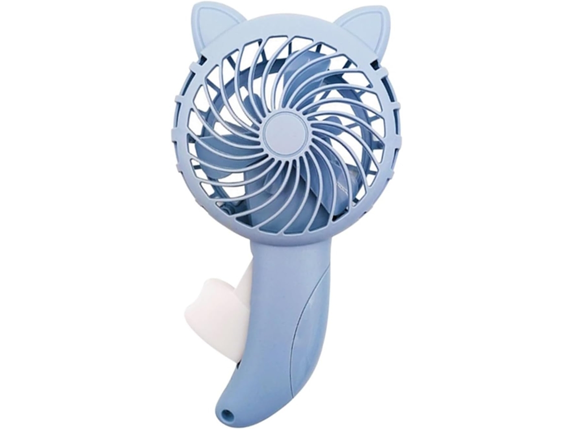 Ventilador De Escritorio Usb Mini Ventilador Portátil Presión Manual Sin Pilas Diseño Dibujos Animados