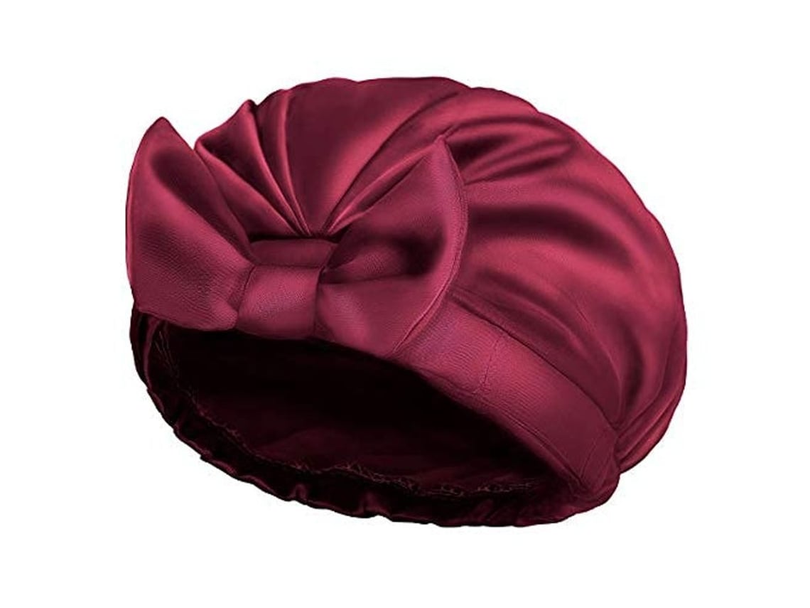 Gorro De Ducha Reutilizable De Doble Capa De Satén Y Seda Para Mujeres, Ideal Para El Baño, Spa O Para Cabello Rojo.